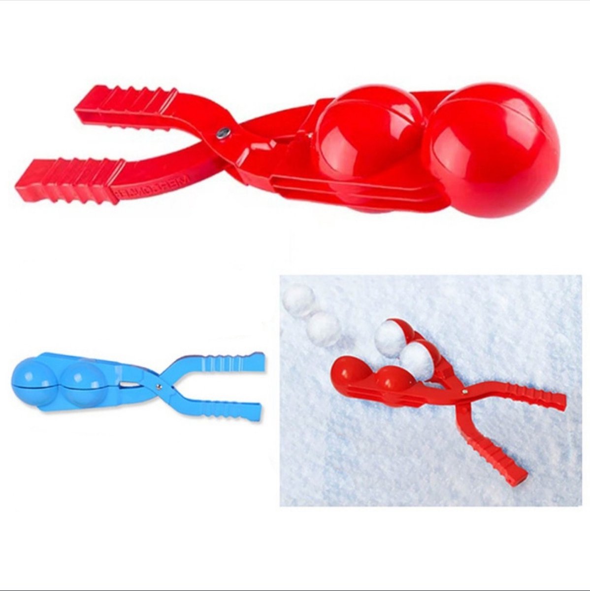 Sneeuwbal Maker Clip Gemakkelijk Te Gebruiken Arbeidsbesparende Ouder-kind Interactie Goede Taaiheid Sneeuwbal Klem Voor Outdoor Snowball Maker