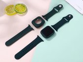 Leger groene Apple watch bandje + case 44/45mm