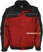 JMP Alaska werkjas, pilotjack | Maat S | Zwart-Rood