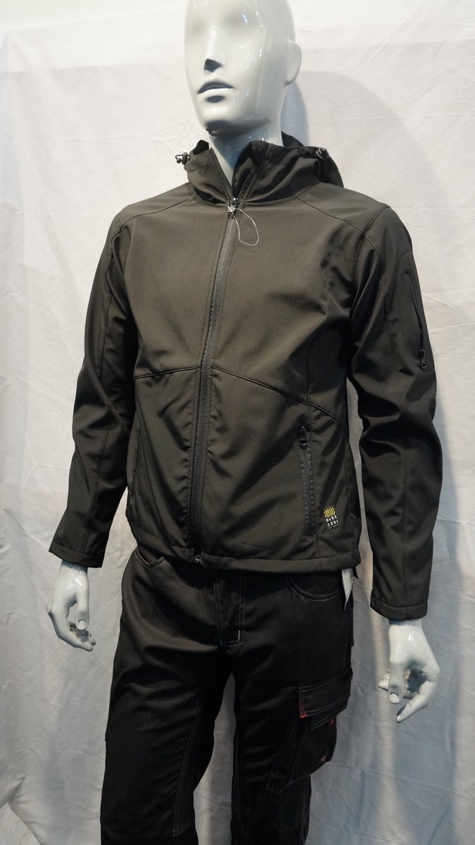 Dames softshell jas jack Zwart