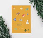 Cartes de Noël - Cartes de Noël avec enveloppes - Cartes de vœux - Luxe - Set de 20 pcs