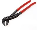 Gepolijste Knipex Alligator waterpomptang met rode handvatten, op witte achtergrond.