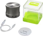 Lupio Bluetooth-luidspreker - Metalen draagbare muziekluidsprekers met AUX-IN, Micro SD, microfoon, - Handenvrij voor thuisgeluidsbox