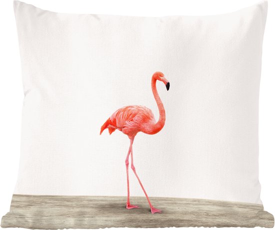 Sierkussens - Kussen - Flamingo dierenprint - 60x60 cm - Kussen van katoen  | bol.com