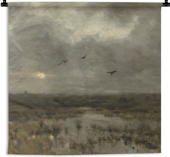 Tapisserie - Toile Murale - Le Marais - Peinture d'Anton Mauve - 150x150 cm - Tapisserie murale