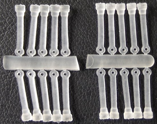 LFT Clear Bait Links 24mm 20 stuks