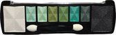 D'Donna - Oogschaduw Palette - Space Verde - met lange applicator - 8 kleuren: wit / groen / zwart - 1 doosje met 10 gram inhoud