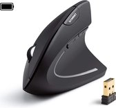 SAMMIT Draadloze Ergonomische Muis- Verticale Muis- Anti Muisarm – Gaming Muis – USB Muis - Zwart