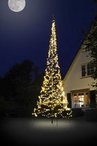 Fairybell - Flagpole Christmas Tree - Warm LED Christmas Lighting - 6 meter / 600 cm - 900 LED lights - pole not included