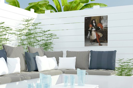 Décoration de Jardin Louis XIV roi de France d'après Lefebvre - tableau de Claude Lefèbvre - 30x40 cm