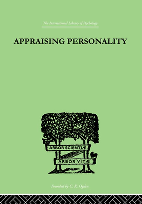 Appraising Personality - cover