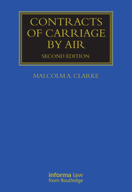 Contracts of Carriage by Air - cover