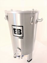 EasyBrew-Vergistingsvat 30L-conische bodem-2 kranen-geïntegreerde koeler