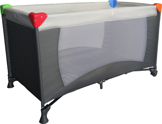 Product: Bebies First Campingbedje / Reisbed Travel (Verrijdbaar) Inclusief Transporttas â€“ 120 x 60 cm - Multi, van het merk Bebies First