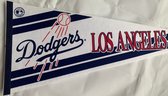 USArticlesEU - Los Angeles Dodgers - LA - MLB - vintage Vaantje - Baseball - Honkbal - Sportvaantje - Wimpel - Vlag - Pennant - Rood/Wit/Blauw  31 x 72 cm - oud logo