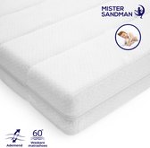 Matras - 60x120 - 7 zones - koudschuim - premium tijk - 5 cm hoog - Gemiddeld