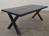Bahia tafel rechthoek zwart mangohout 240 cm