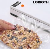 LORIOTH® Vacuümsealer - Vacumeermachine - Sealer Machine - Vacuüm Verpakking Systeem - Inclusief 15 zakjes 20x25cm - Vacuüm Sealer Wit