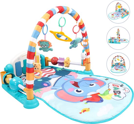 Effectief Th bizon Babygym - Baby Speelgoed voor kinderen 0 3 6 12 maanden, Speel Mat Baby met  Speel... | bol.com