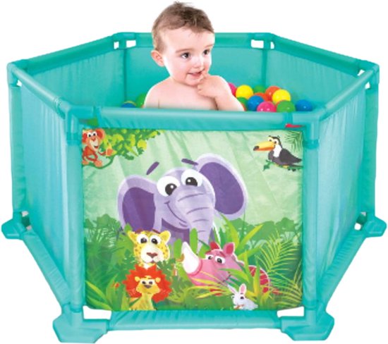 Eco Toys Jungle Turquoise Box en Ballenbak CH51012D