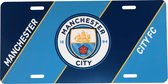 Manchester City plaat - sign - 30 x 15 cm