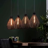 DePauwWonen Burn Hanglamp - Geleverd incl Ledlampen - E27 - Zwart Nikkel