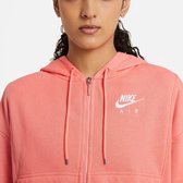 Nike Air Dames zull zip hoodie Oranje S