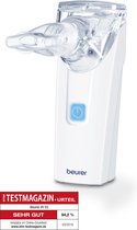 Beurer IH 55 Inhalator - Vernevelaar - Aerosoltoestel - Trilmembraan technologie - Voor volwassenen en kinderen - 3 Opzetstukken - Zelfreinigingsfunctie - Incl. opbergdoos, netadapter en batterijen - Medisch product - 5 Jaar garantie