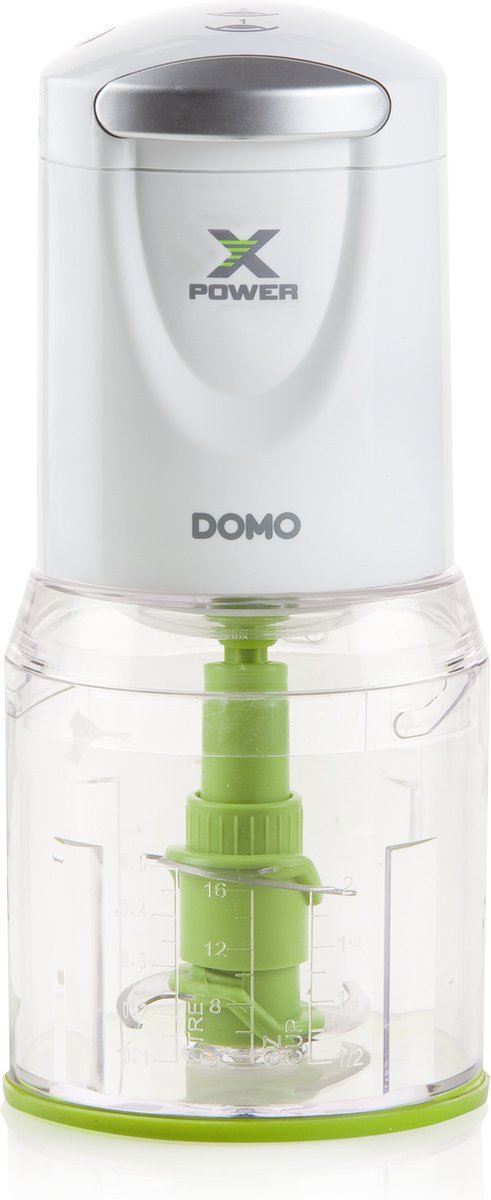 Domo DO9192MC - Xpower - Hakmolen - 4 snijmessen - 400W - Wit