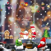 Without Lemons Kerst raamstickers Kerstfiguren slinger| 130x95CM | Herbruikbaar |Kerstdagen |Feestdagen | Stickers | December | Raamstickers | Zelfklevend |Merry Christmas | Xmas |