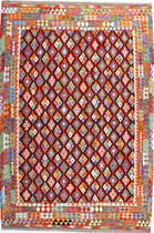 Afghaanse kelim - vloerkleed - 208 x 305 cm -  handgeweven - 100% wol - handgesponnen wol