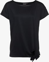 TwoDay dames shirt met knoop - Zwart - Maat S