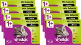 Whiskas 1+ Mix In Saus - Kattenvoer - 8 x 12x100 g
