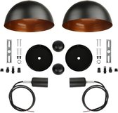Dakta® Hanglampen Eetkamer | Industrieel | Woonkamer | Plafondlamp | Pendellamp | Binnen | Zwart Goud