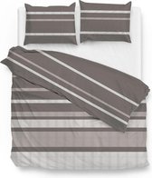 Zo! Home Paxton Dekbedovertrek - Eenpersoons - 140x200/220 cm - Taupe