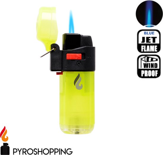 Pyroshopping Glow in the Dark stormaansteker met JET-flame navulbaar