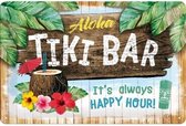 3D metalen wandbord "Tiki Bar" 20x30cm