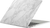 Coque Macbook Pro 13 pouces Retina 'Touchbar' de By Qubix - Marbre (Marble) blanc - Convient uniquement pour Macbook Pro 13 pouces avec barre tactile (numéro de modèle: A1706 / A1708) - Facile à attacher macbook co