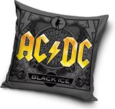 AC/DC Black Ice Sierkussens - Kussen - 40 x 40 inclusief vulling - Kussen van Polyester - KledingDroom®