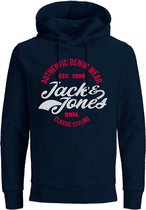 Jack & Jones Brat Sweat Hood Navy Blazer (Maat: 6XL)