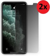 Privacy Screenprotector iPhone 11 - iPhone 11 Privacy Tempered Glass 2x