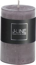 J-Line Cilinderkaars Graniet S18H Set van 24 Stuks