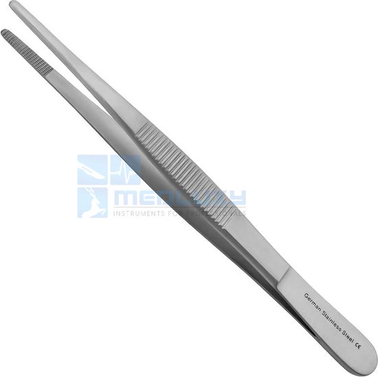 MEDLUXY - Anatomische Pincet - 20.5 cm - (EHBO, Knutselen, Hobby, Aquarium, Terrarium, Thumb Dressing Forcep, Pince Brucelles)