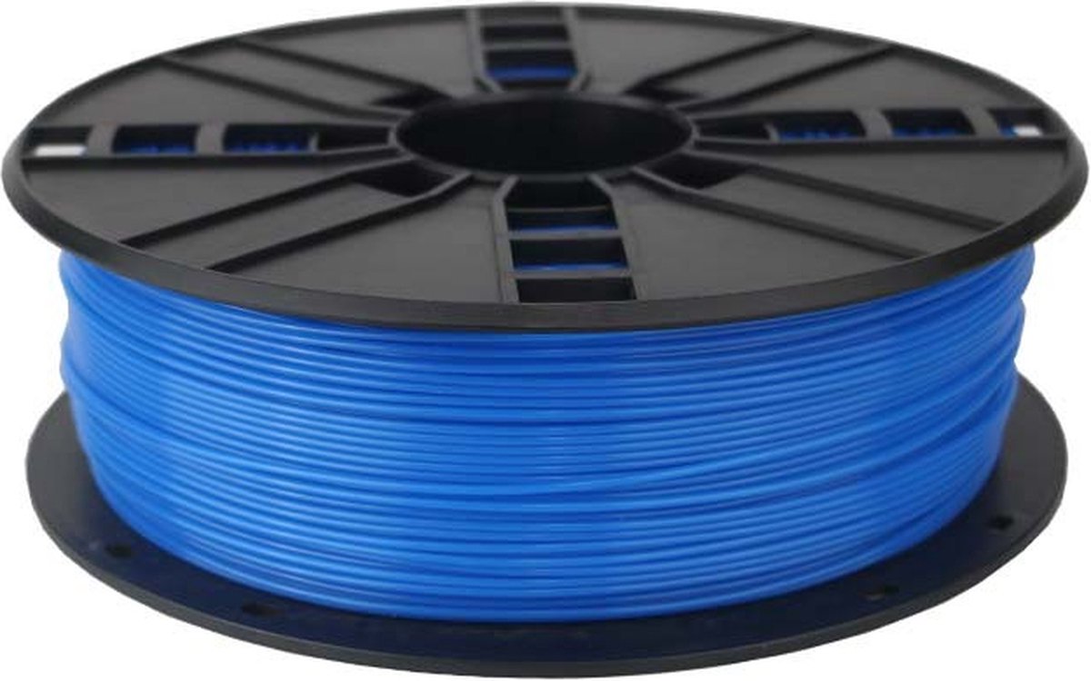 PLA Filament 3D Printer - 1.75 mm - 1 kg - Fluorblauw