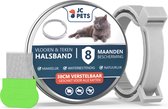 Teken- en Vlooienband Kat - Alle Maten - Anti Vlooien voor Katten - Vlooien Kat - Tekenband - Diervriendelijk - Incl. Vlooienkam