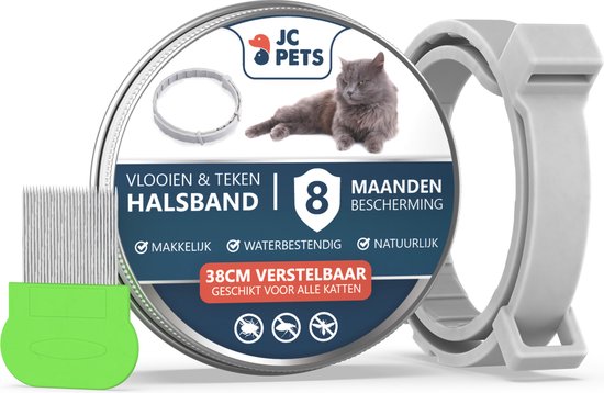 studio Bont passagier Teken- en Vlooienband Kat - Alle Maten - Anti Vlooien voor Katten - Vlooien  Kat -... | bol.com