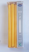 Duni - Gothische kaarsen - 24 cm - geel  - 6,5 branduren - 2 sets van 10 kaarsen