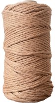 Macramé koord - Mokka - 5mm dik - 95 meter - 600 gram - Touw