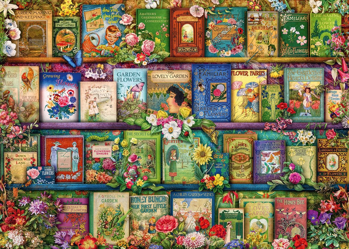 Ravensburger puzzel Vintage tuinboeken - Legpuzzel - 1000 stukjes — cadeau in Spellen & Speelgoed - foto 3