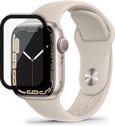 Screen protector geschikt voor Apple Watch Series 7 / 8 (41 mm) - Curved Edges - Volledige Bescherming